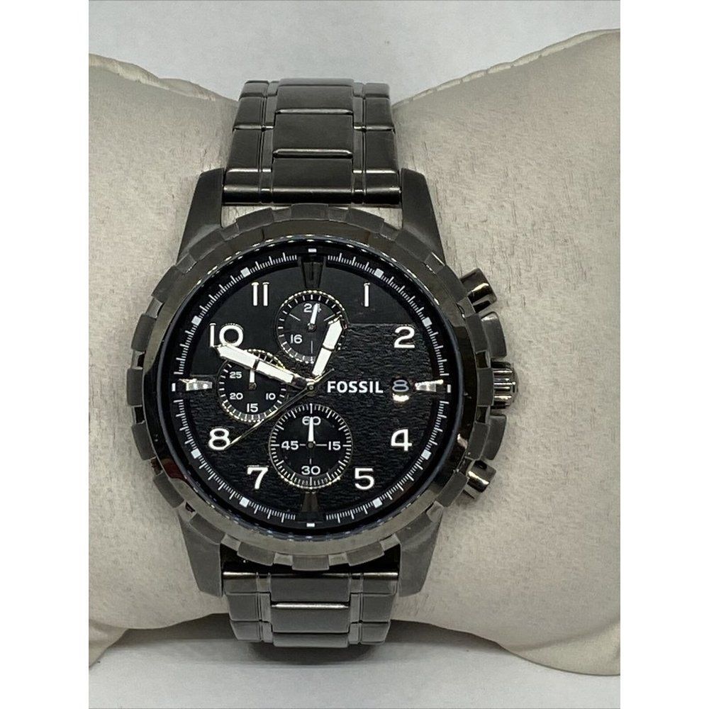 Fossil Dean FS4721 Men's Black Stainless Steel Ana